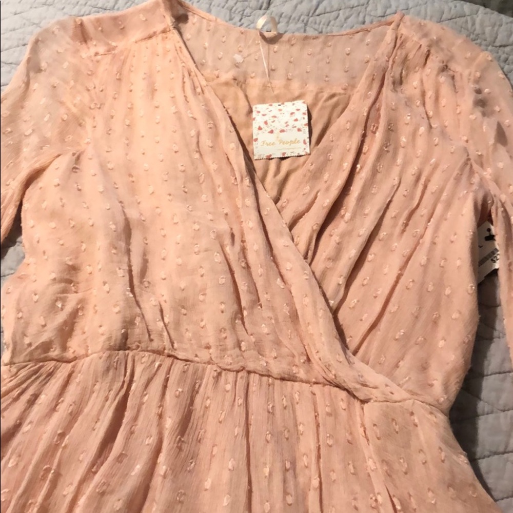 Free People Long Sleeve Mini Dress - Picture 6 of 8
